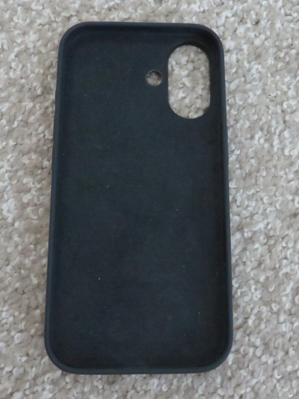 New Auth. Black Silicone iPhone 16 Phone Case